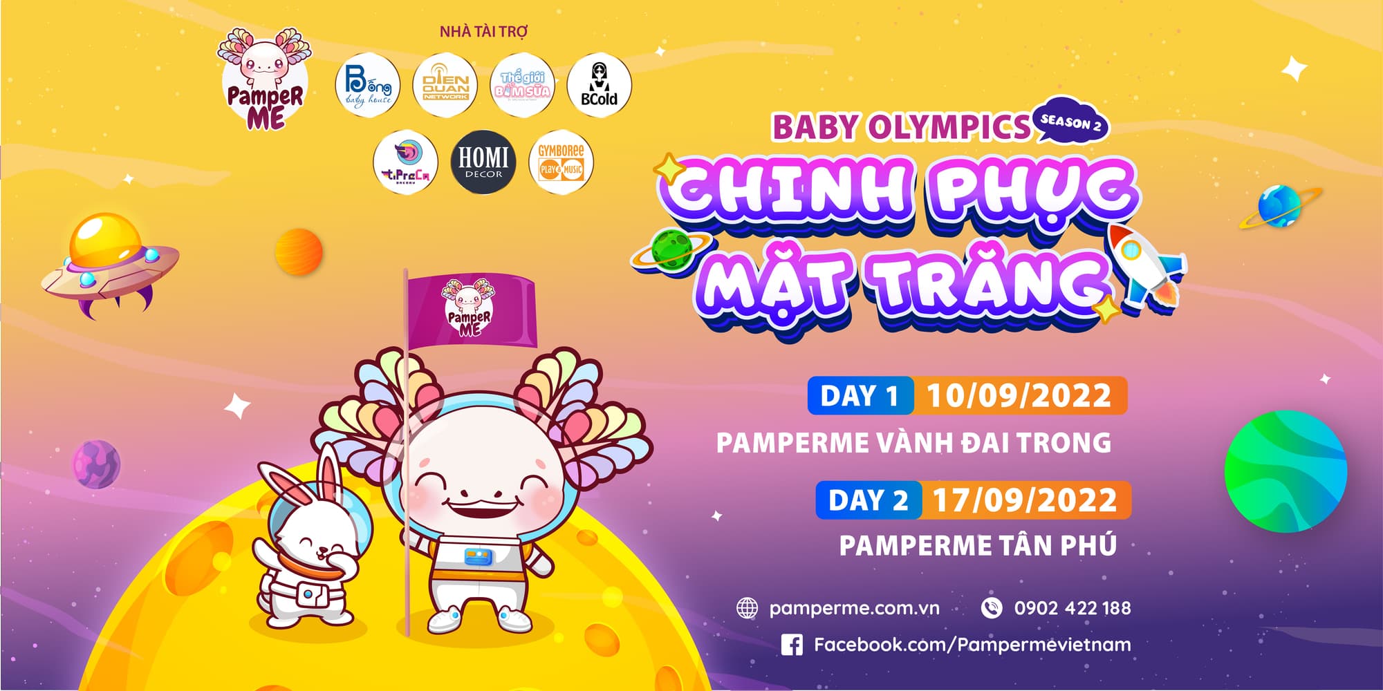 PamperMe Baby Olympics đã quay trở lại với chủ đề “Chinh Phục Mặt Trăng”